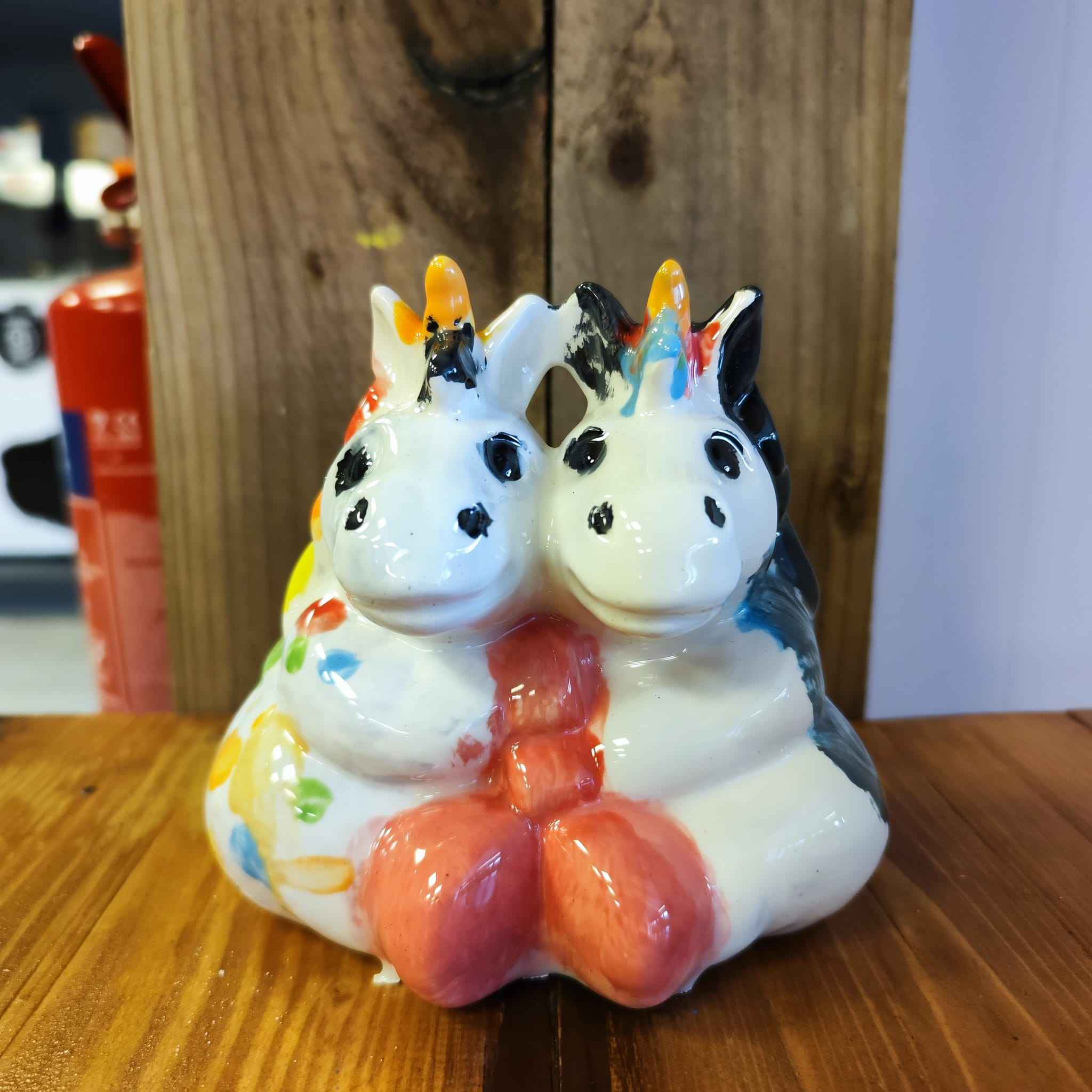 pottery painting of unicorns